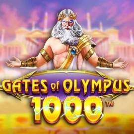Gates of Olympus 1000 online game logo by Pragmatic Play on coolzinocasino.net